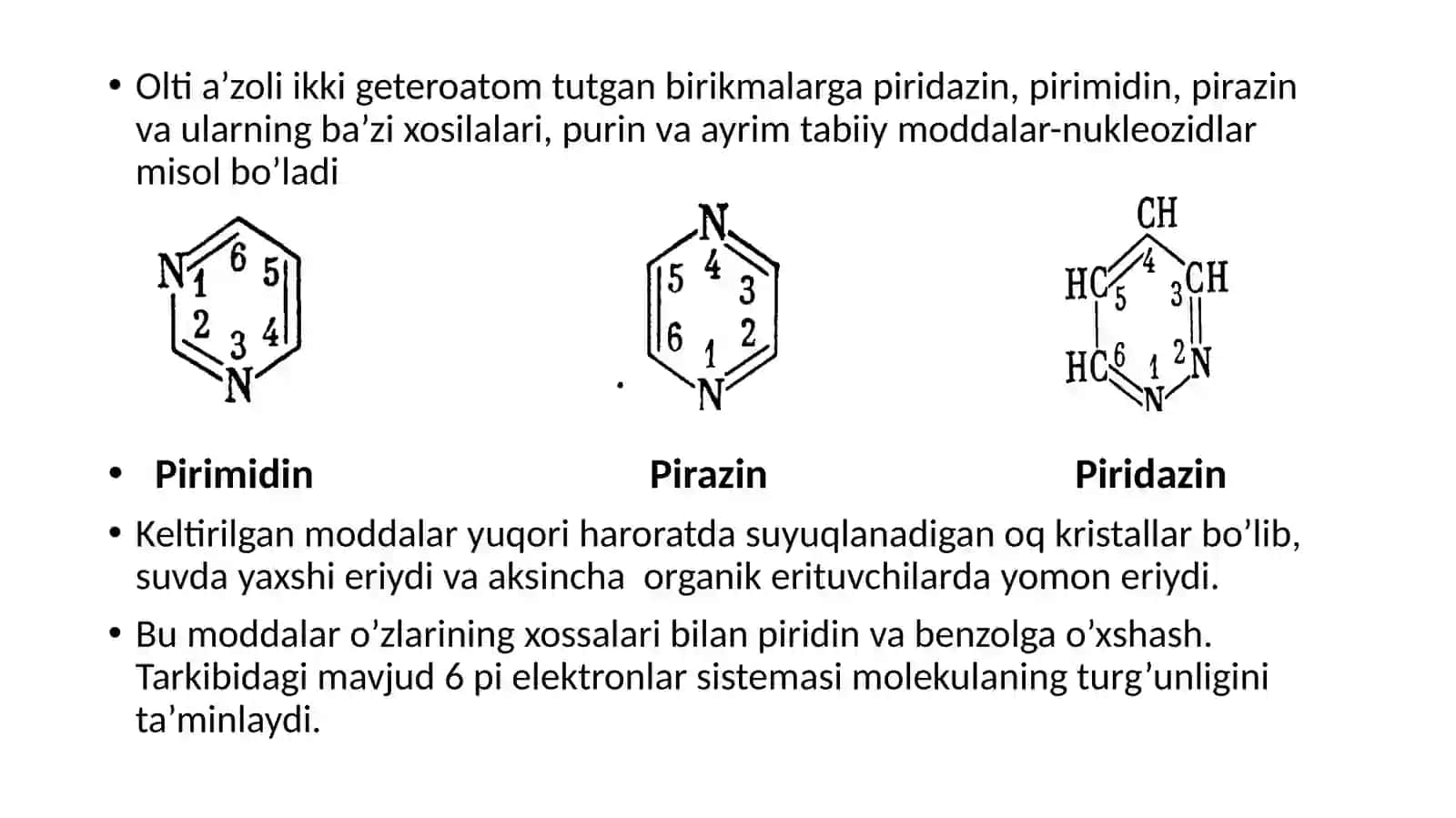 Piridazin, pirimidin, pirazin 2