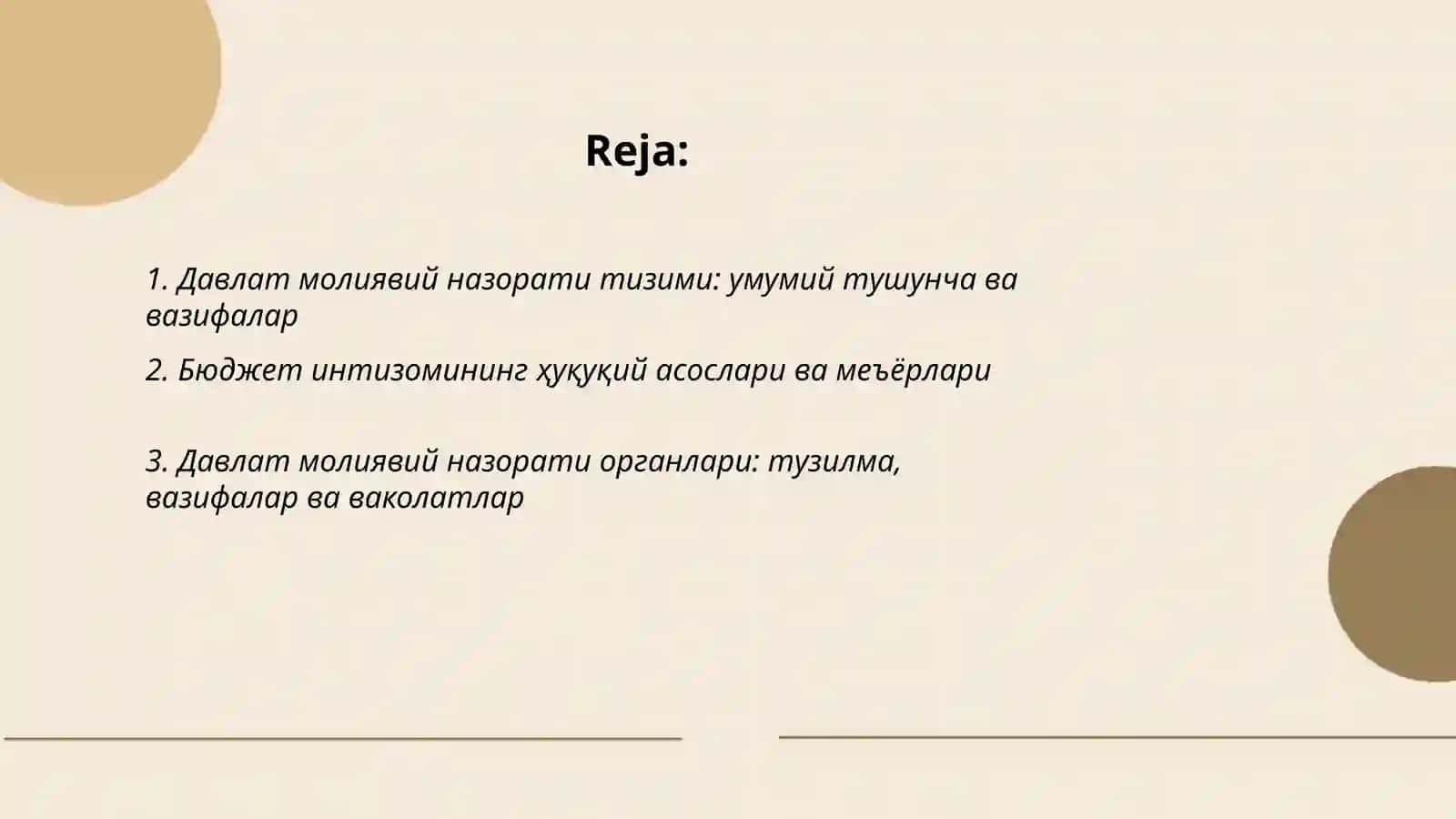Давлат молиявий назорати ва бюджет интизоми 2