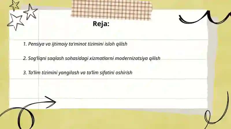 Pensiya va ijtimoiy ta’minot tizimini isloh qilish 2