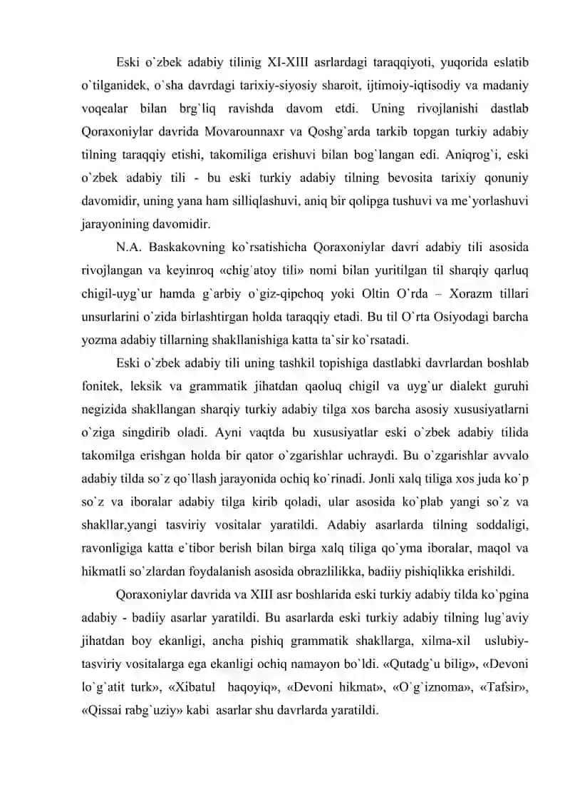 Eski o`zbek adabiy tilining shakllanishida qarluq-chigil-uyg`ur til birligining ahamiyati 2