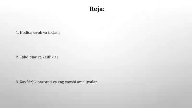 Axborot xavfsizligini ta'minlash 2