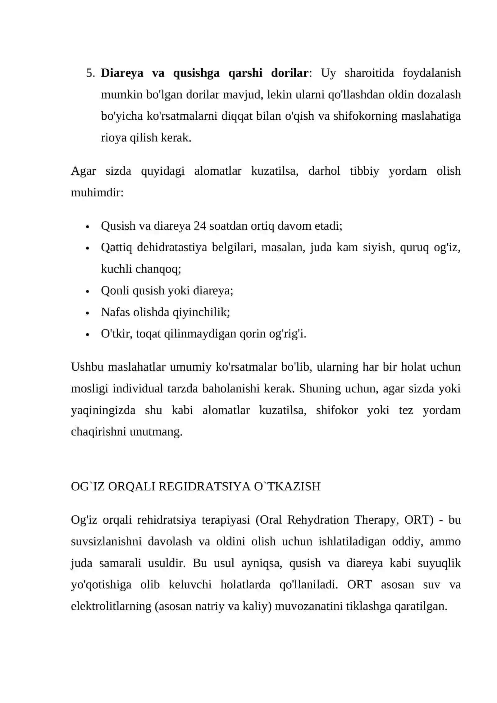OG`IR SUVSIZLANGANDA VENAGA SUYUQLIKNI YUBORIB DAVOLASH 2