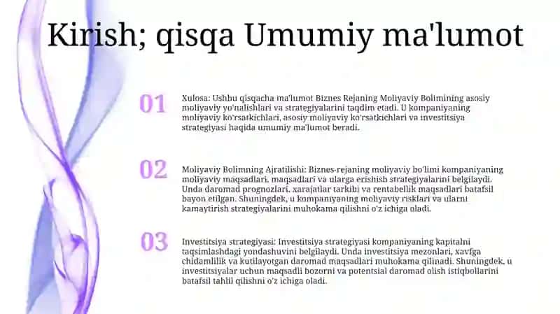 Biznes Rejaning Moliyaviy Bolimi 2