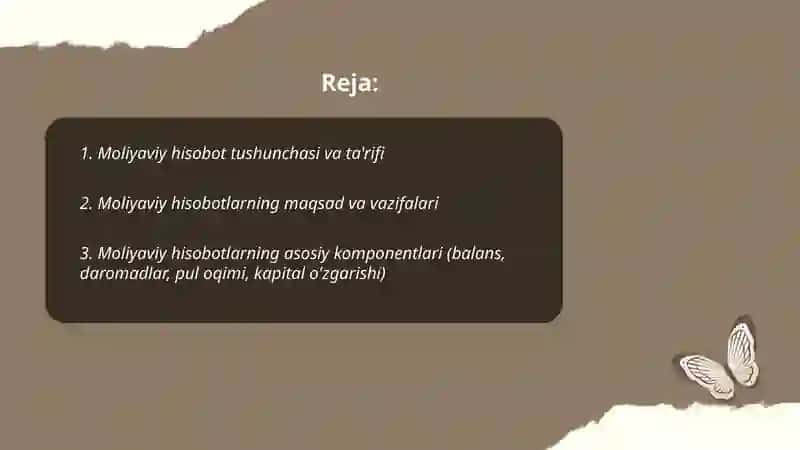 Moliyaviy hisobotlar 2