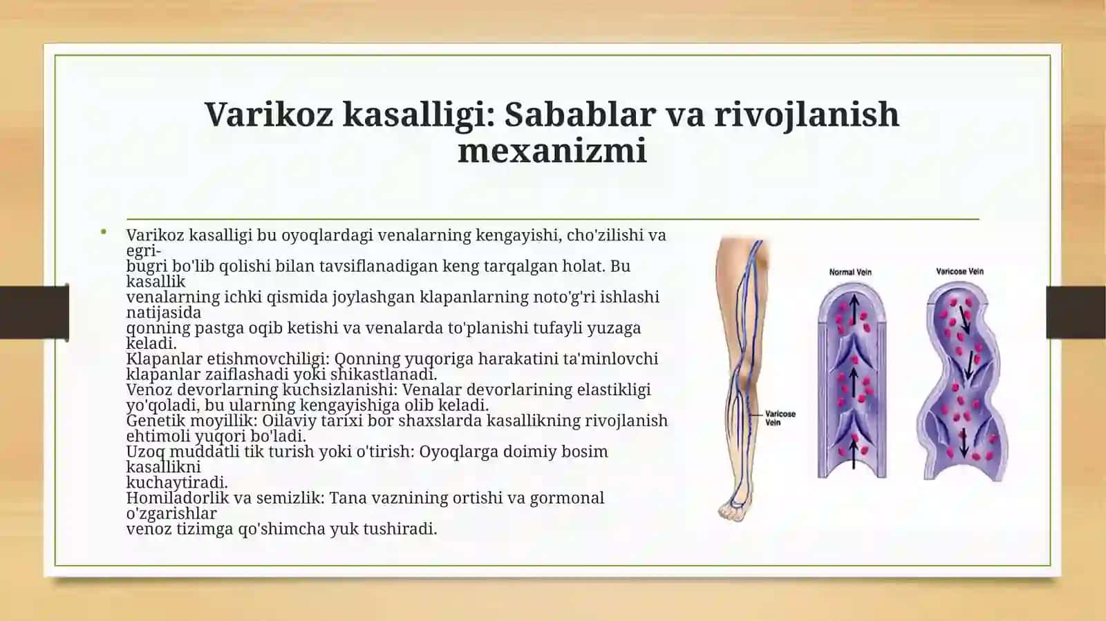Oyoq venalari varikoz kasalligida bajariladigan operatsiyalar 2