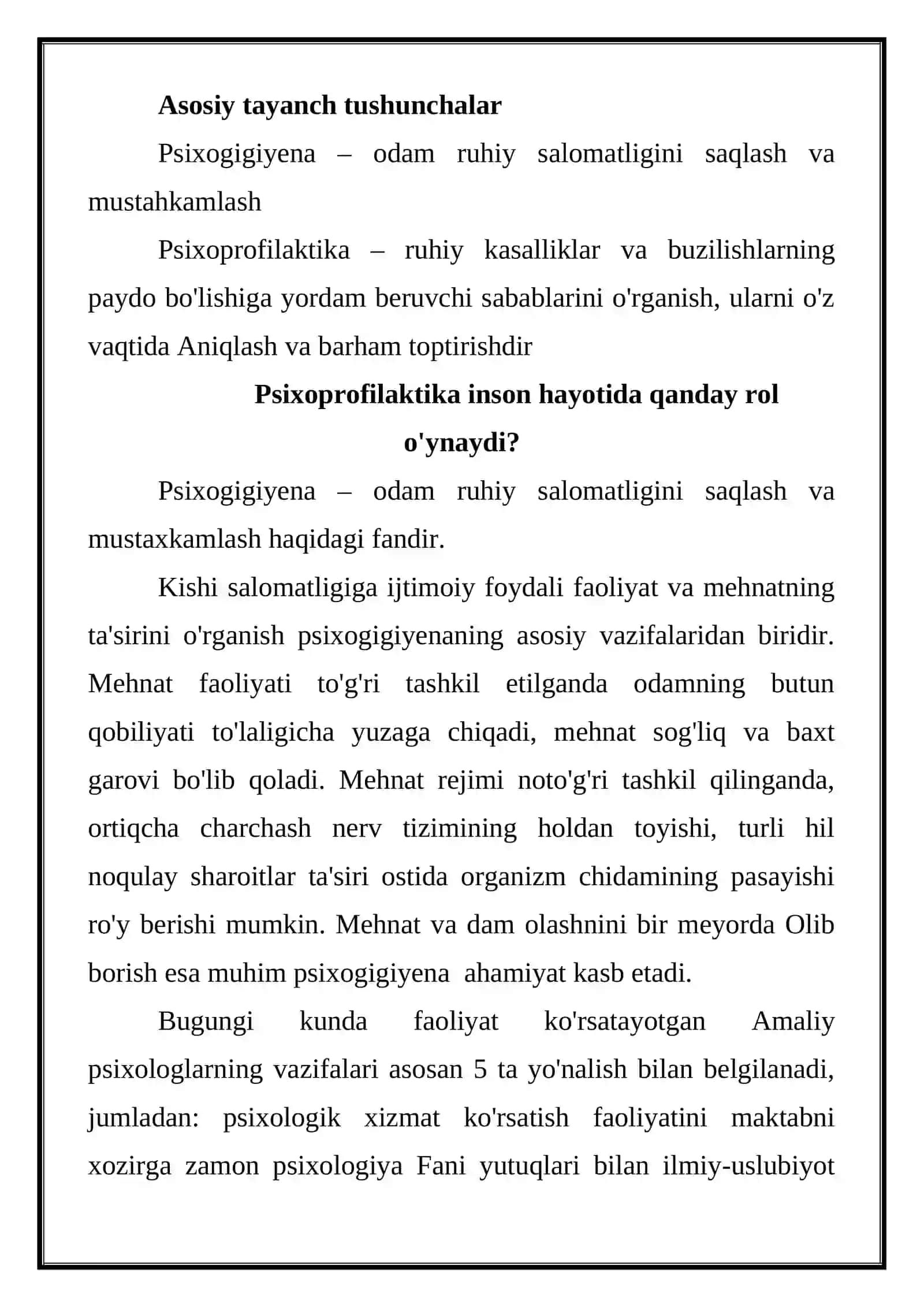 Psixogigiyena va psixoprofilaktika 2