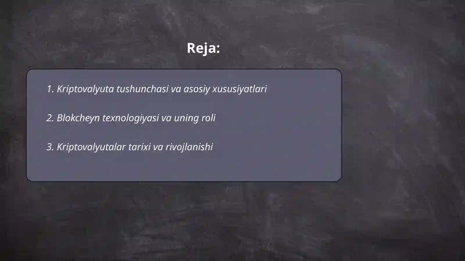 Kriptovalyuta nima va uning kelajakdagi o'rni 2