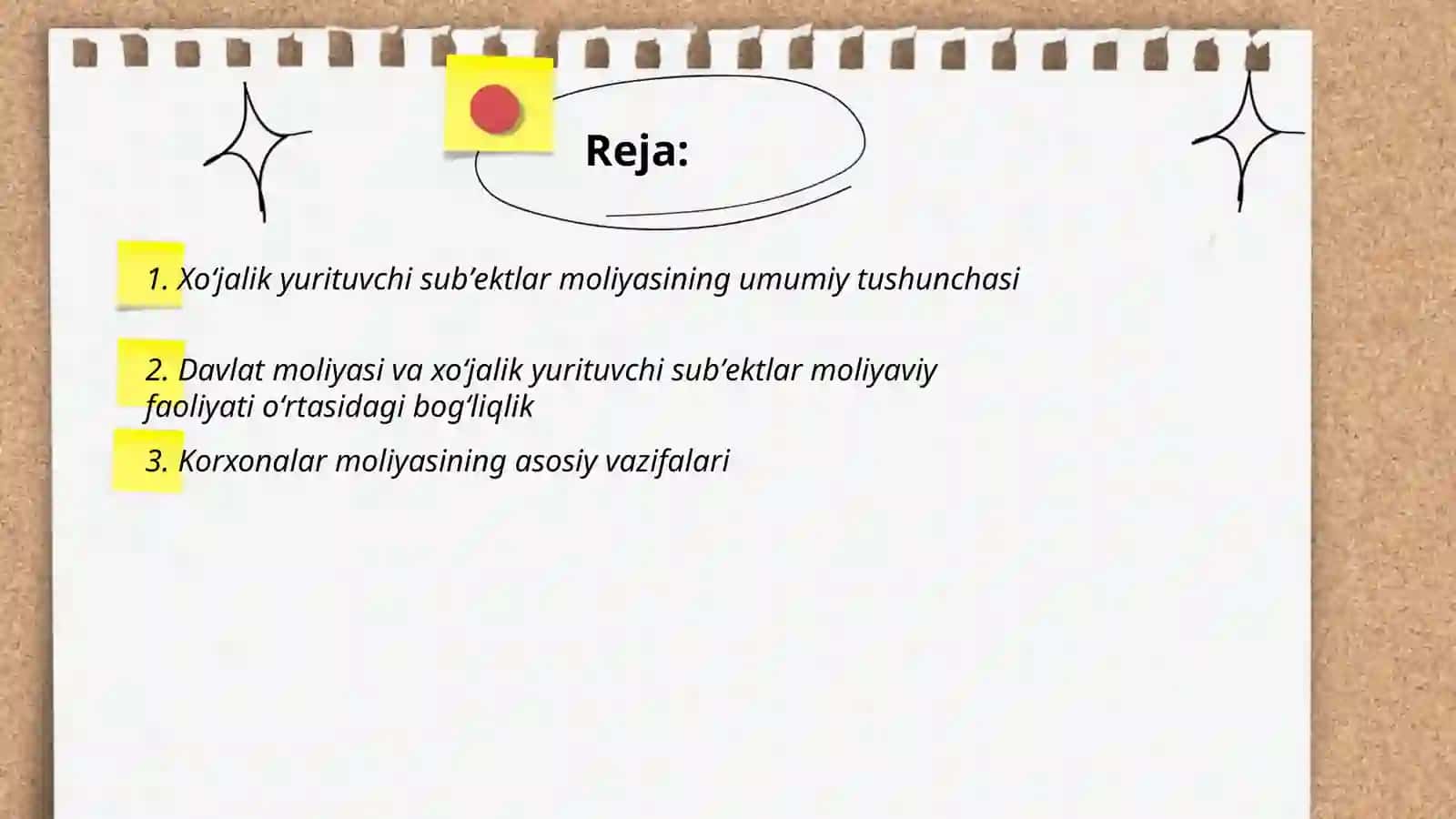 Xoʻjalik yurituvchi subʼektlar moliyasi davlat moliyaviy salohiyatining asosi 2