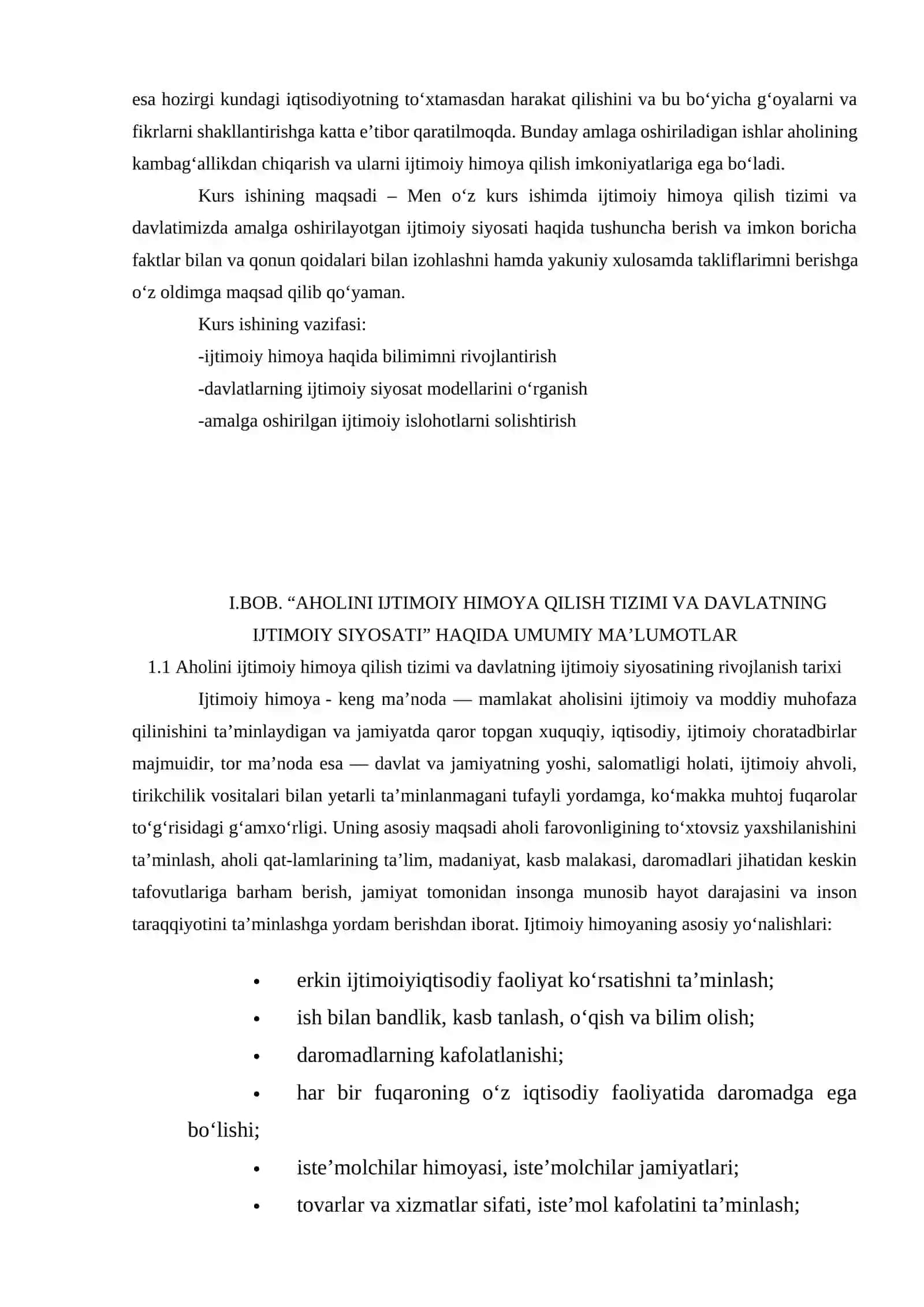 Aholini ijtimoiy himoya qilish tizimi va davlatning ijtimoiy siyosati 2