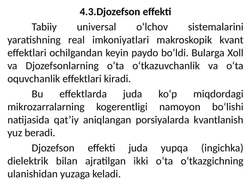 Fizikeffektlar va ularning qo‘llanilishi 2