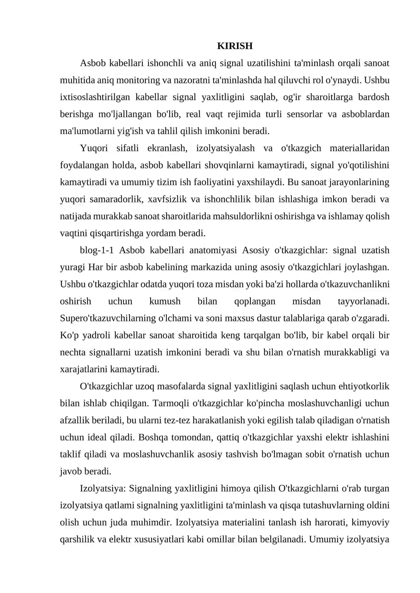 KABEL TIZIMLARINI MANITORING QILISH VA DEAGNOSTIKASI 2