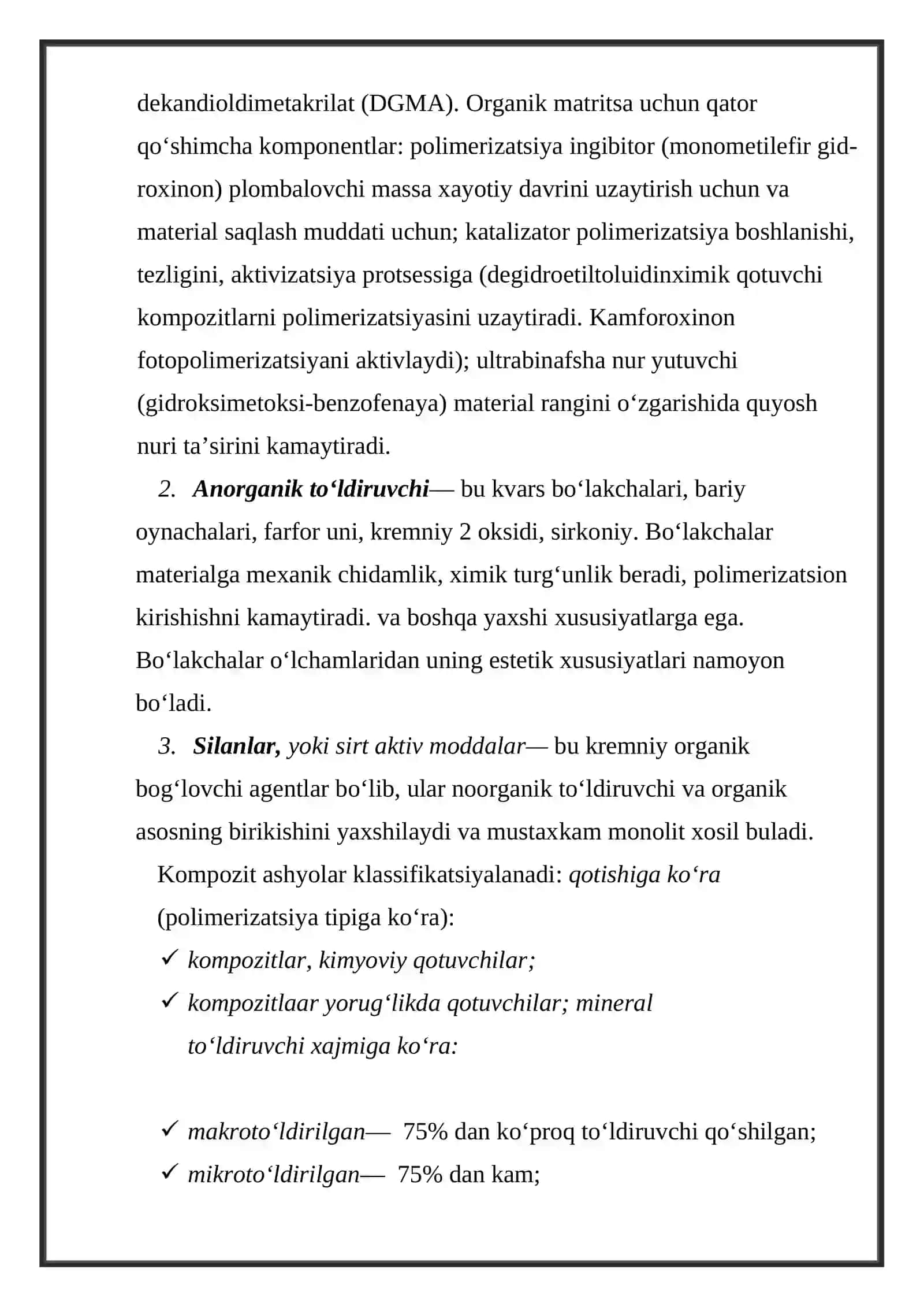Stomatologiya amaliyotida kompozitlar 2
