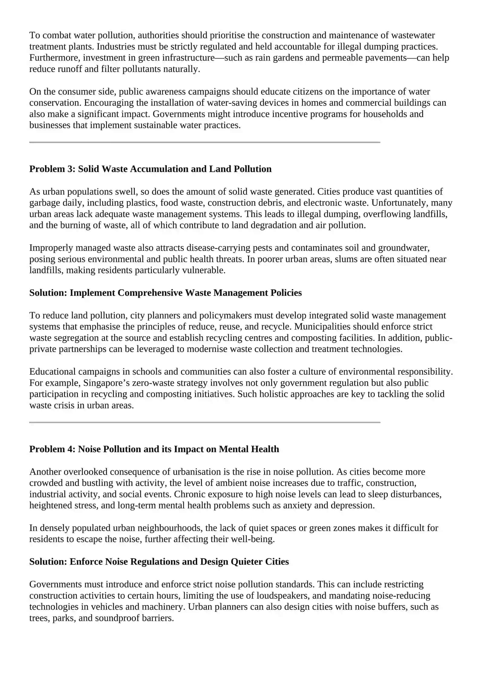 Urban Migration and Pollution: Challenges and Solutions 2