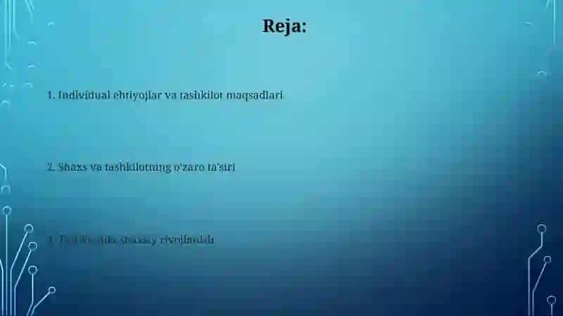 Motivatsiya va unumdorlik 2