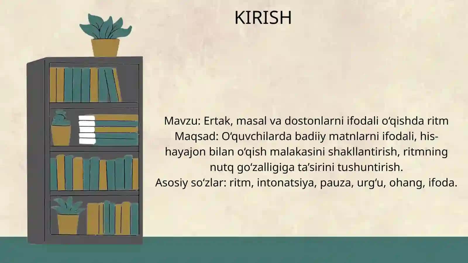 Ertak, masal va dostonlarni ifodali o‘qishda ritmning ahamiyati 2