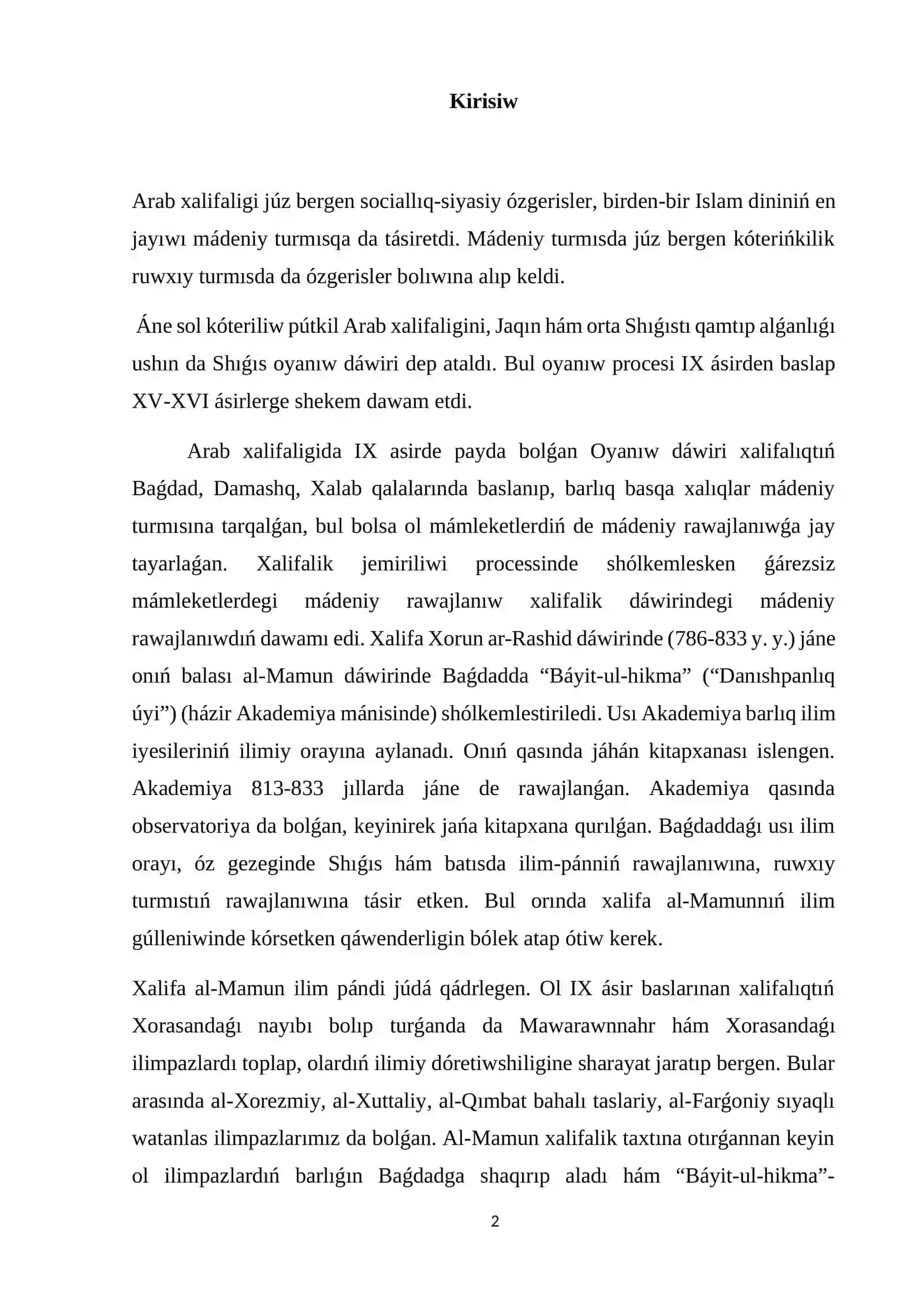 Shıǵıs oyanıw dáwirinde pedagogikalıq pikirlerdiń rawajlanıwı 2