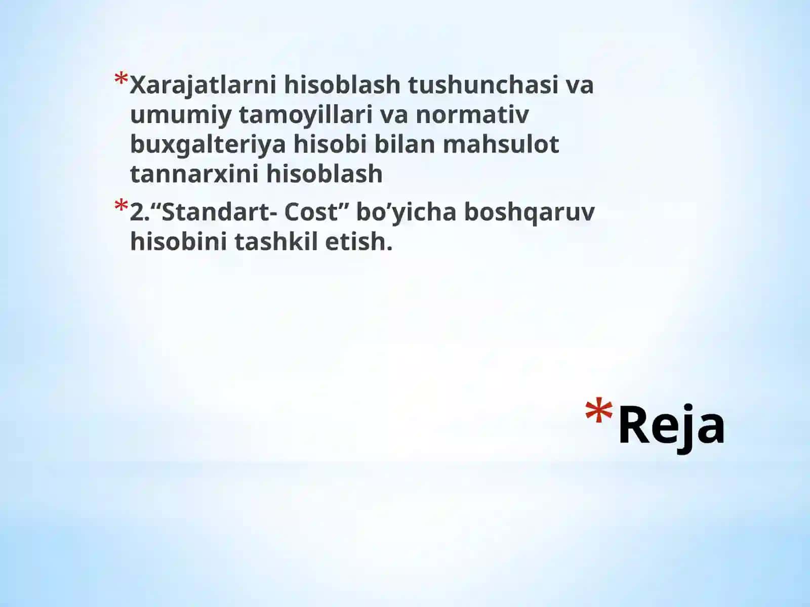 Mаhsulоt tаnnаrхini kаlkulyatsiya qilishning zаmоnаviy tizimlаri 2