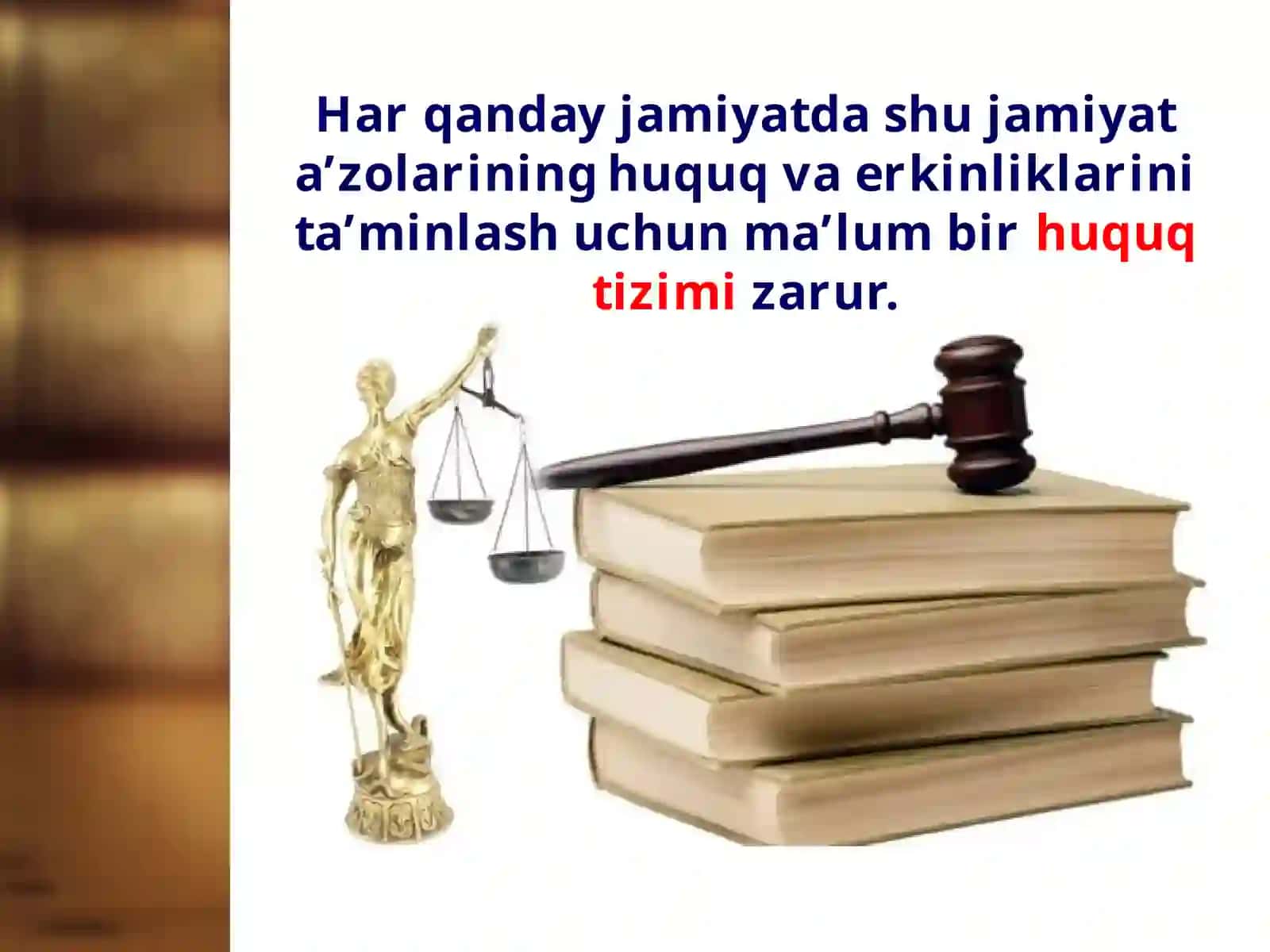 8-sinf Huquq fanidan dars ishlanma. Huquq sohalari 2