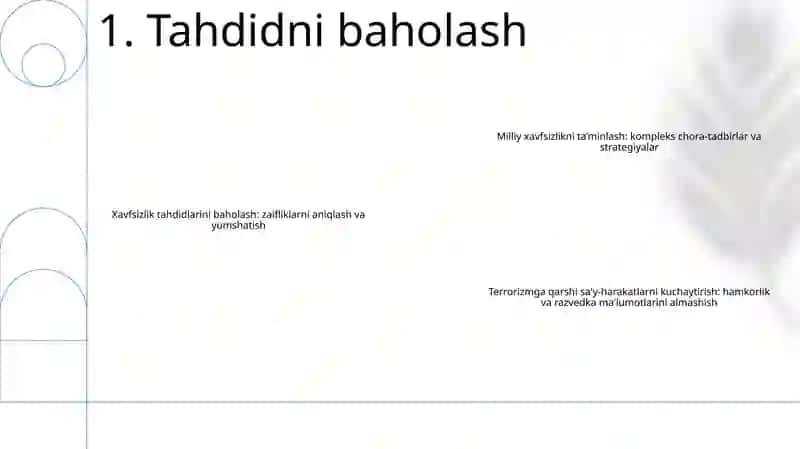 Milliy Xavfsizlikni Ta'Minlash Borasida Amalga Oshirilayotgan Ishlar 2
