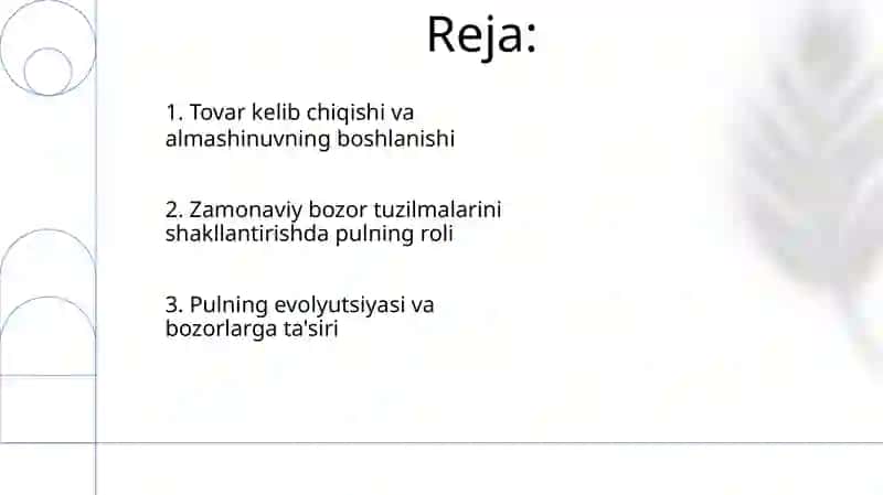 Tovar-pul munosabatlari rivojlanishi bozor iqtisodiyoti shakllanishi 2
