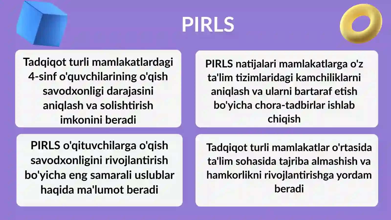 PIRLS -xalqaro baholash dasturi 2