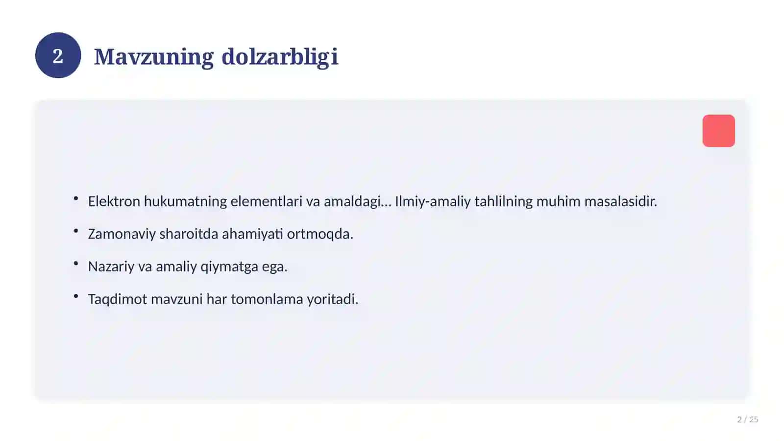 Elektron hukumatning elementlari va amaldagi loyihalari 2