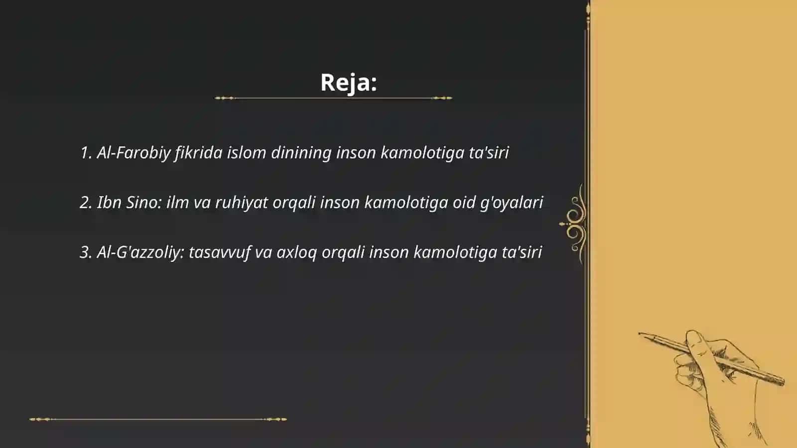 Al-Farobiy fikrida islom dinining inson kamolotiga ta'siri 2