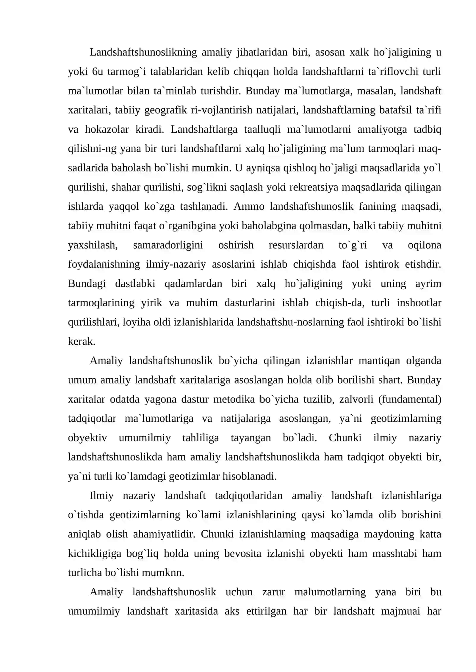 Amaliy landshaftshunoslikning vujudga kelishi va rivojlanishi 2