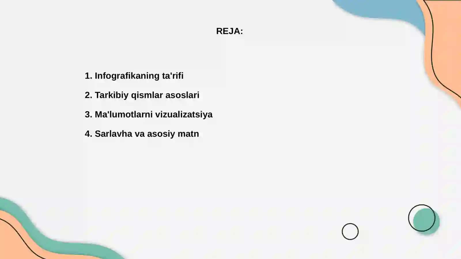 Infografikaning tarkibiy qismlari 2
