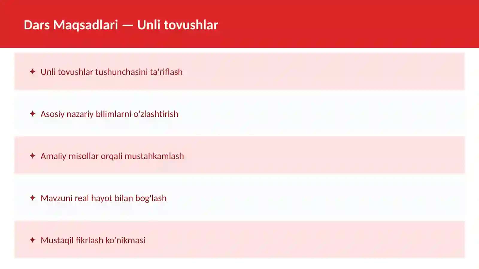 O'ZBEK TILI Fonetika asoslari 2