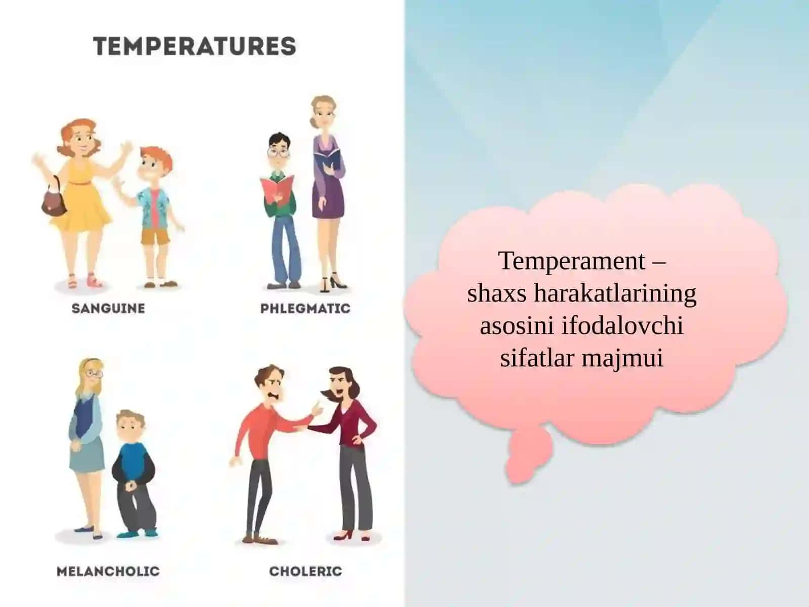 TEMPERAMENT- SHAXS TUZILMASI SIFATIDA 2