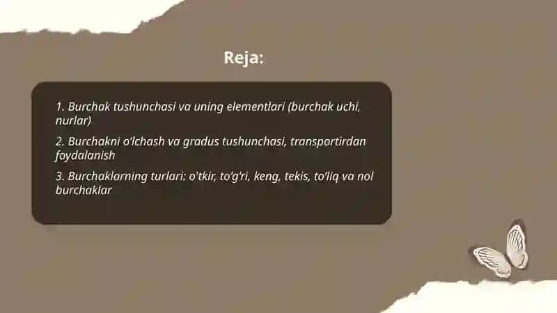 Burchaklar va ularning turlari 2