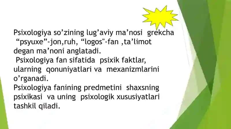 Umumiy psixologiya fanining predmeti, ilmiy tadqiqot metodlari 2