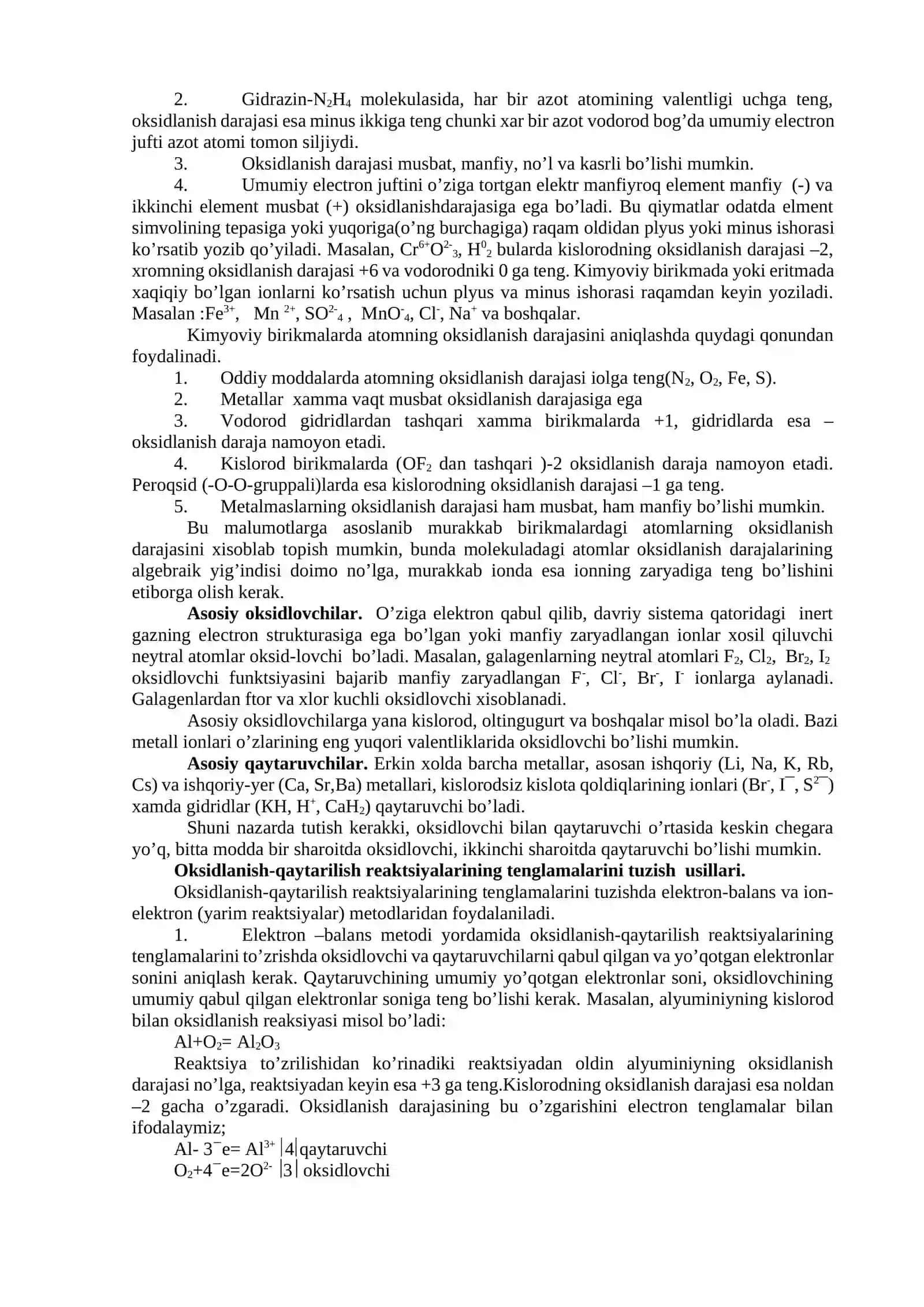 Oksidlanish-qaytarilish jarayonlari Tabiatda oksidlanish-qaytarilish rеaktsiyalarining roli 2