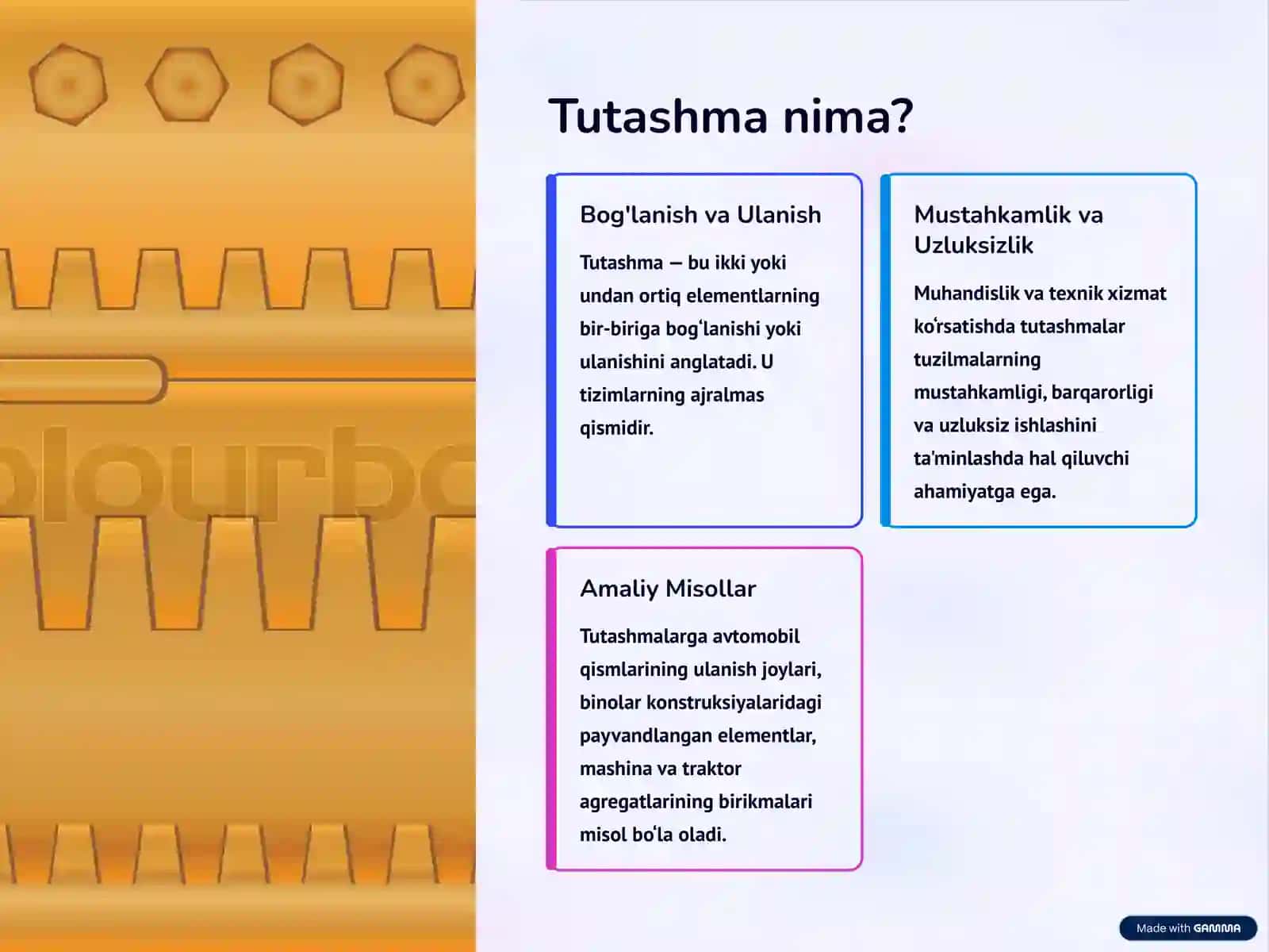 Tutashmalar: Muhandislik va Texnikada Asosiy Element 2