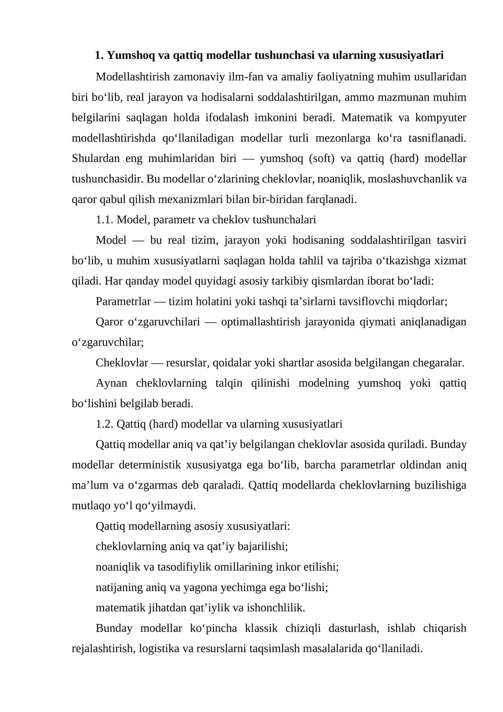 Chiziqli dasturlashning eksperimental masalalari 2