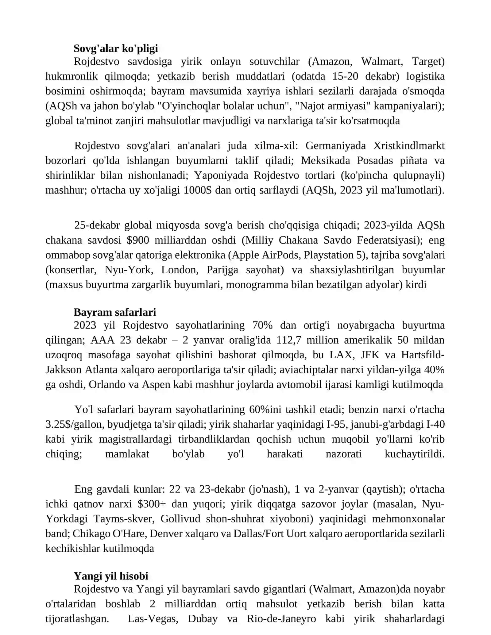 Rojdestvo liboslari 2