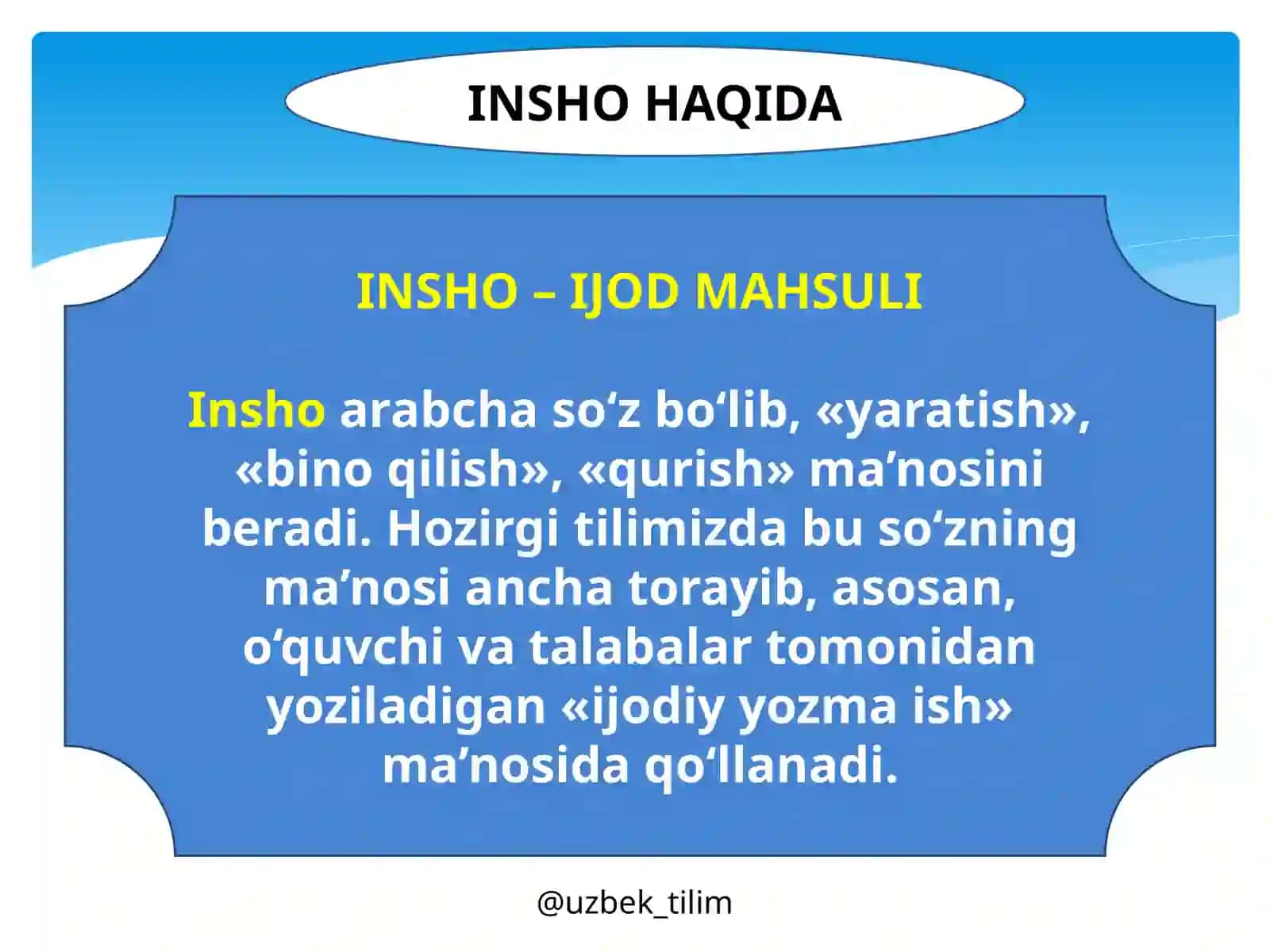 INSHO – IJODMAHSULI 2