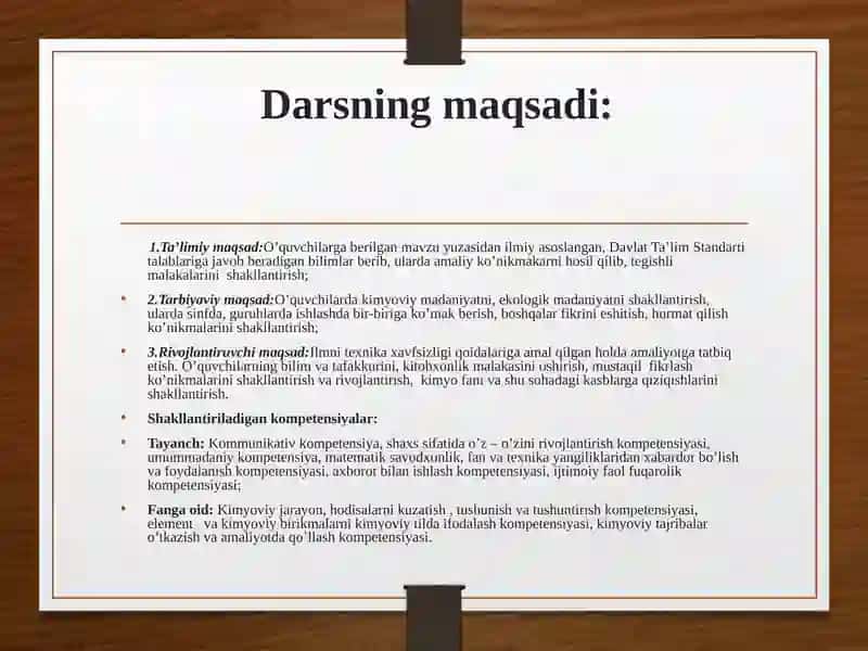 Asoslarning olinishi va xossalari 2