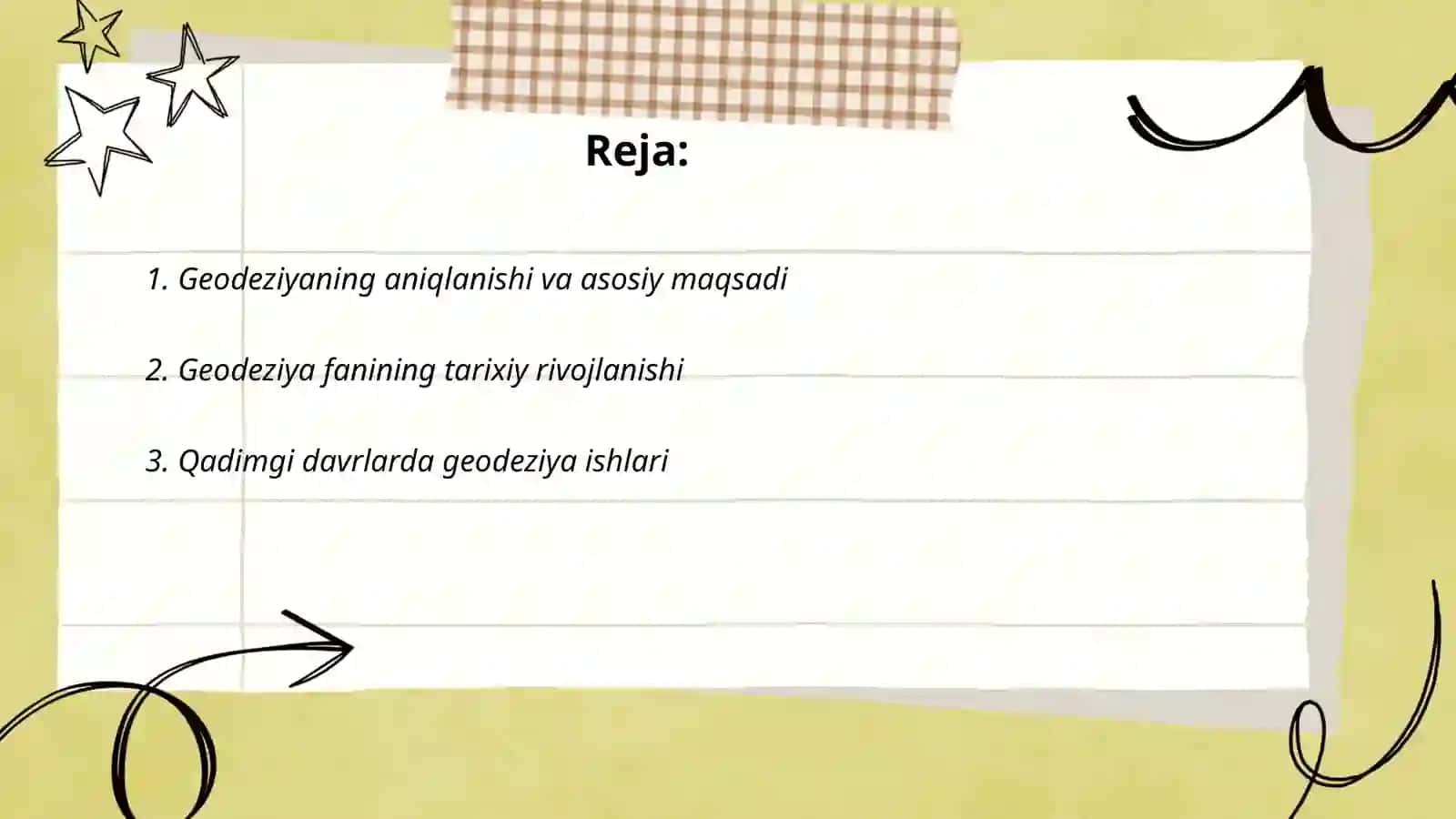 Geodeziya fani va vazifasi 2