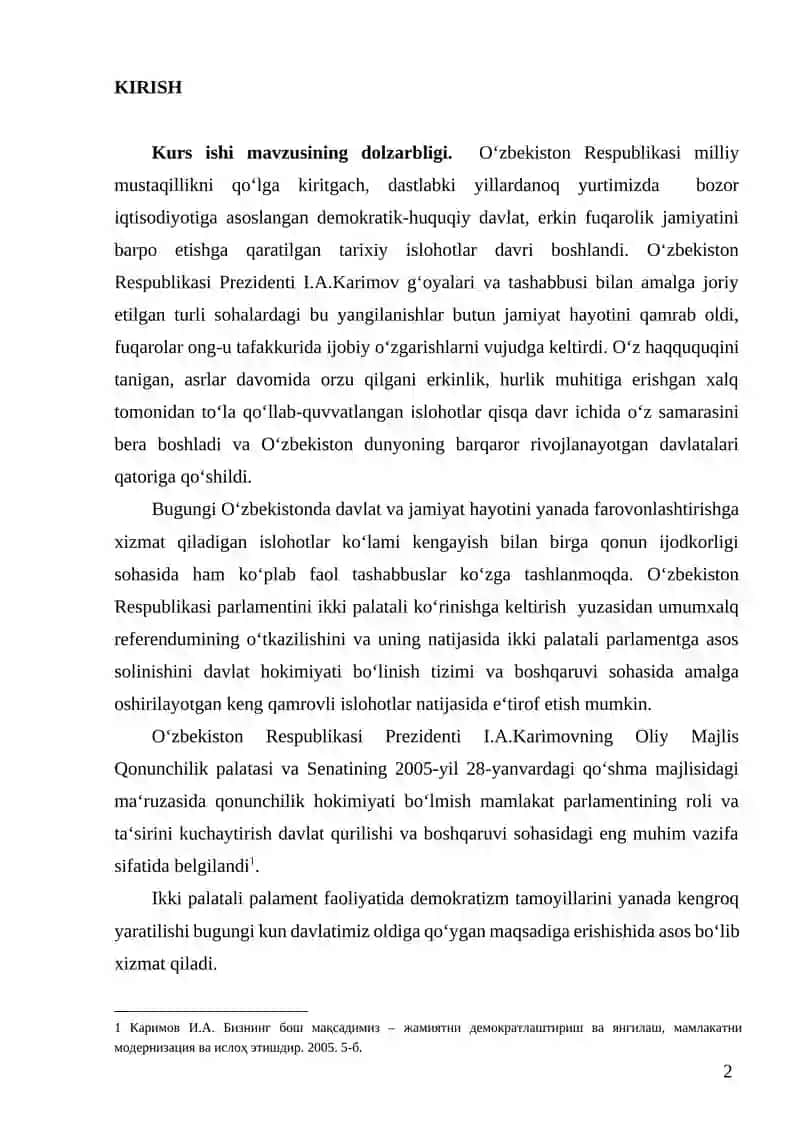 Kurs ishi mavzusining dolzarbligi 2