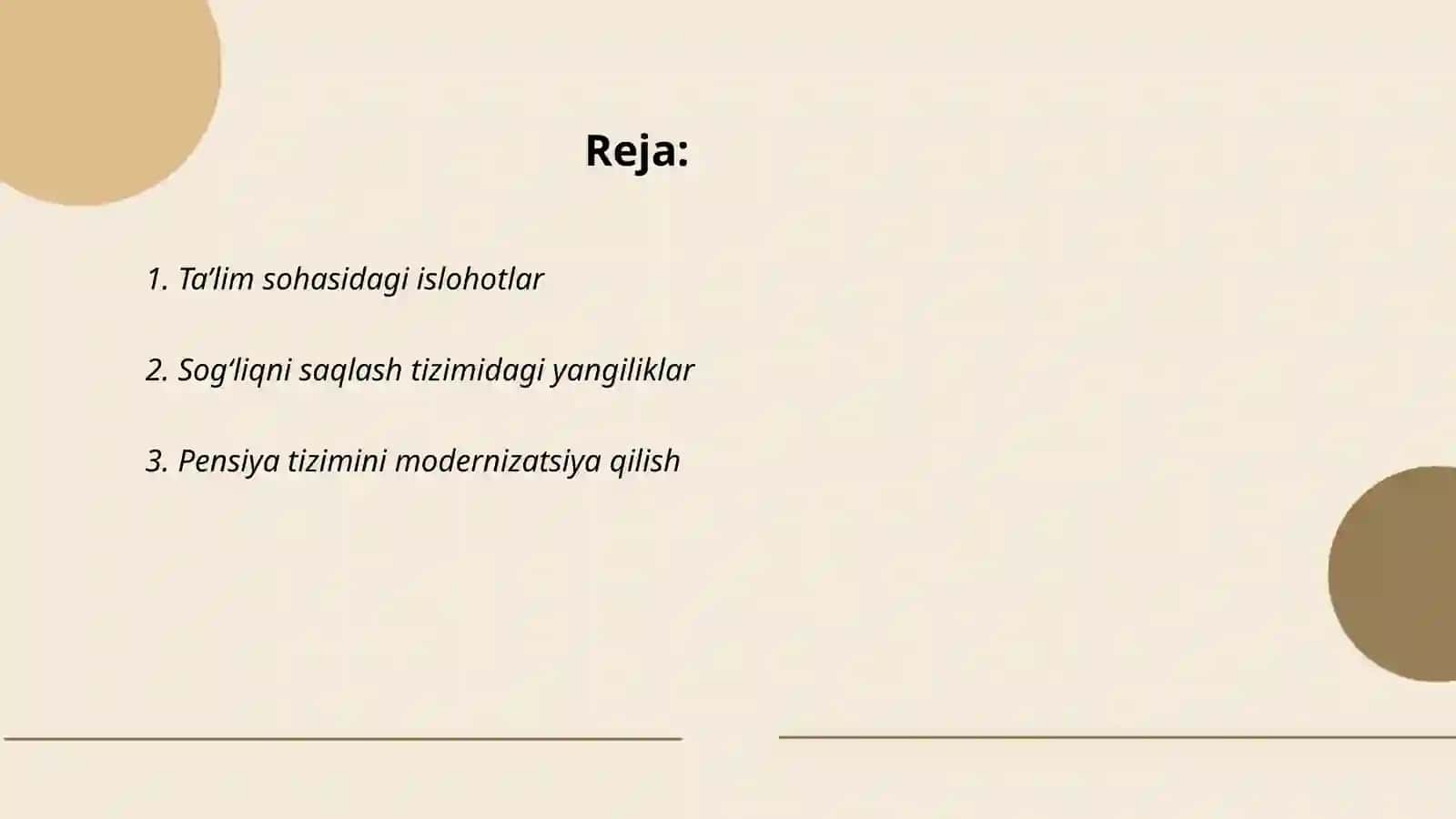 Ta’lim sohasidagi islohotlar 2