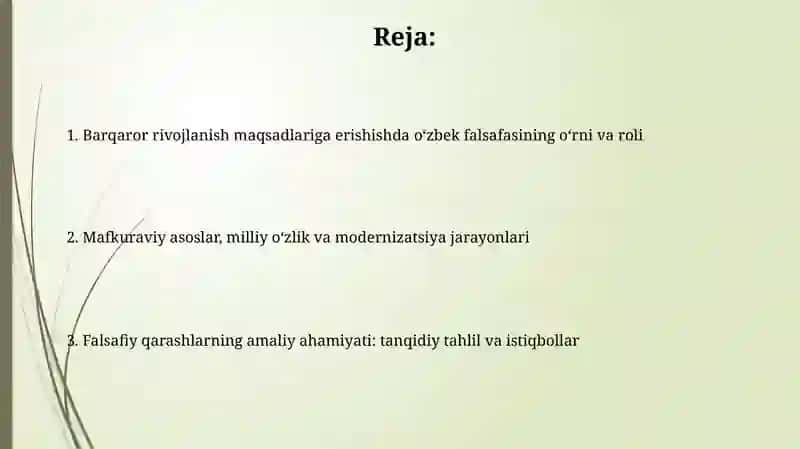 XX-XXI asr oʻzbek falsafasining barqaroror rivojlanish maqsadlariga erishishdagi ijtimoiy ahamiyati 2