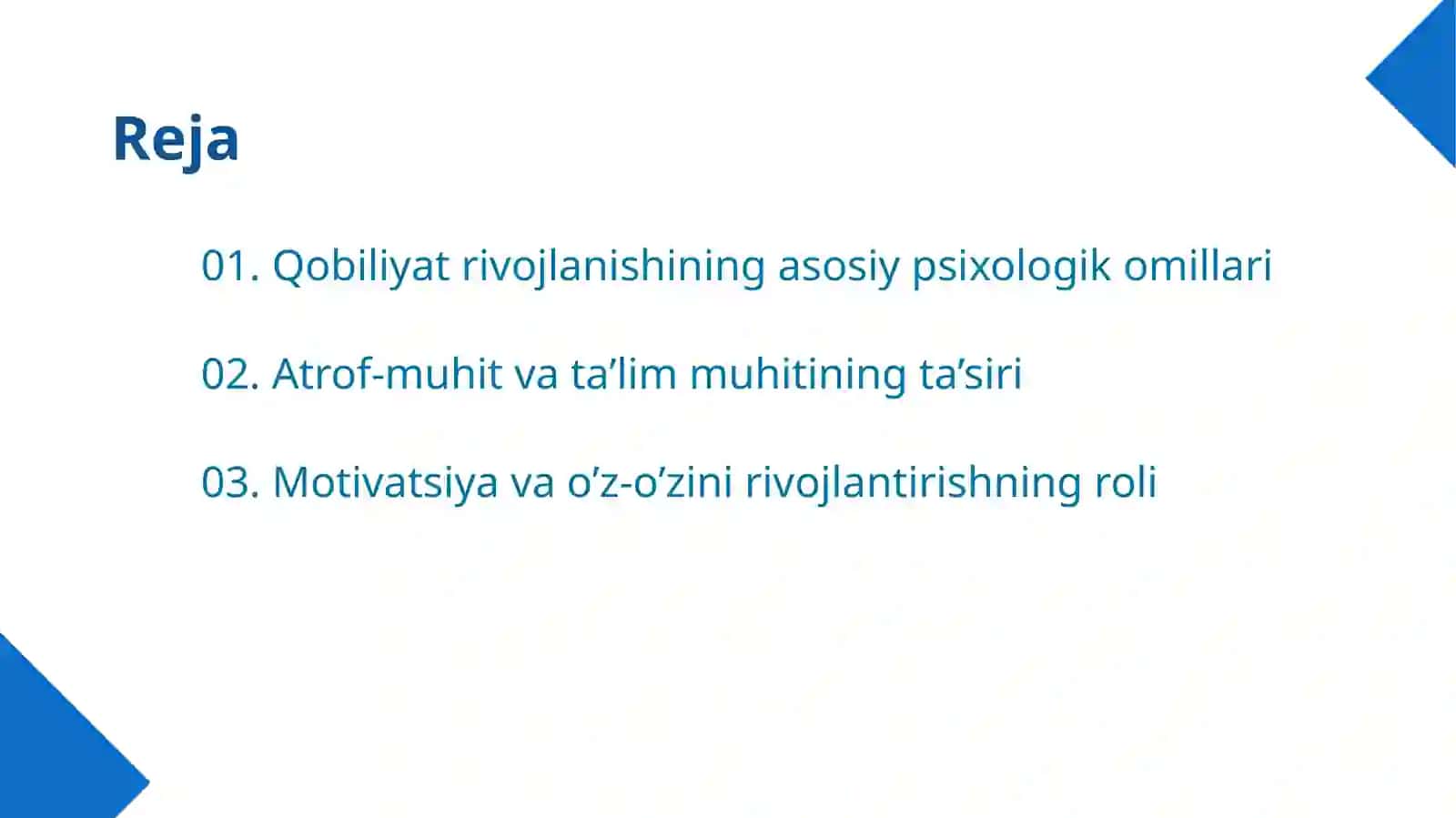 Qobiliyat rivojlanishiga ta’sir qiluvchi omillar 2