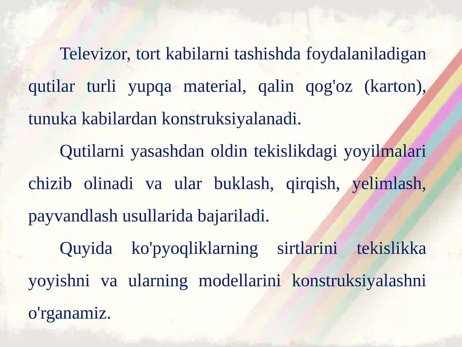 Ko'pyoqliklarning yoyilmalari 2