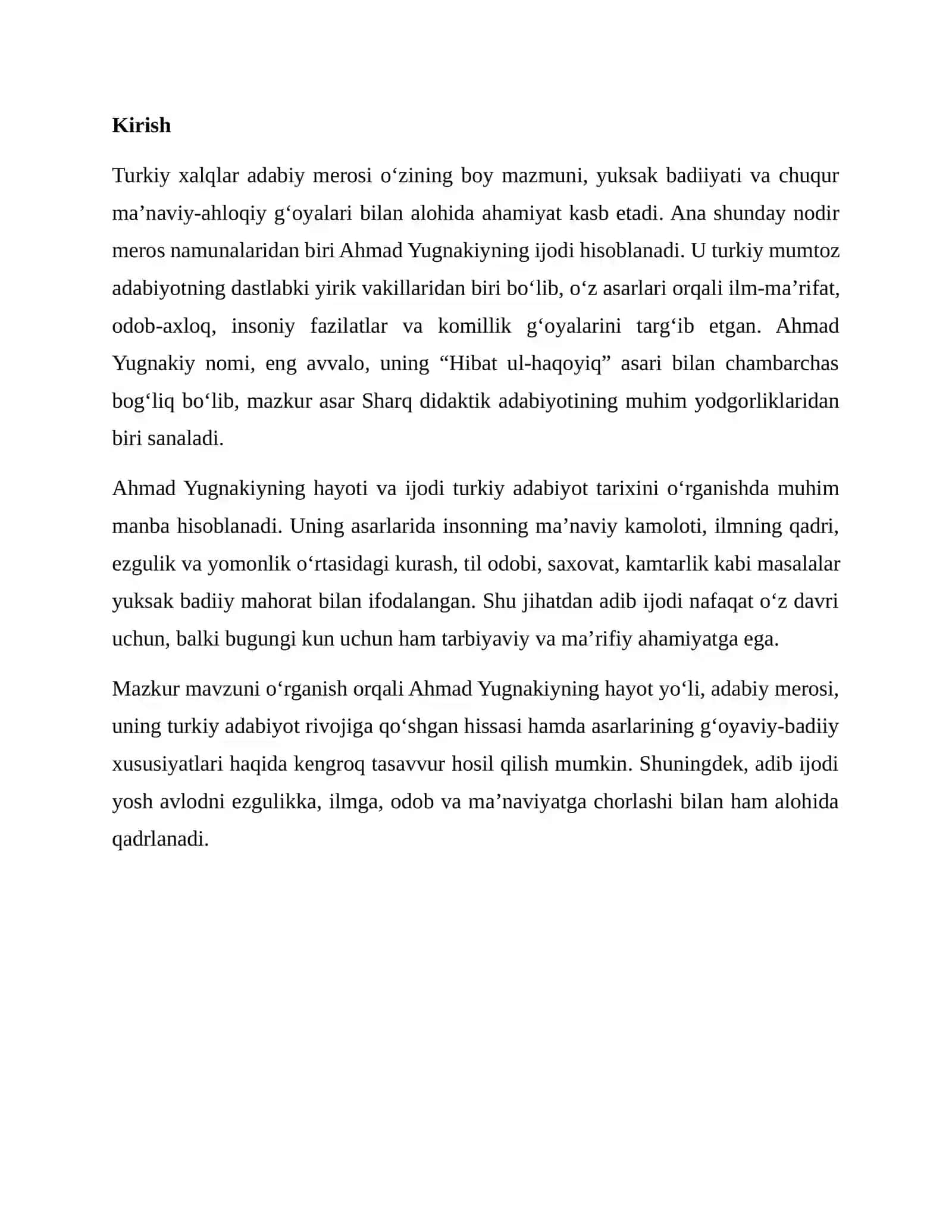 AHMAD YUGNAKIYNING “HIBAT UL-HAQOYIQ” 2