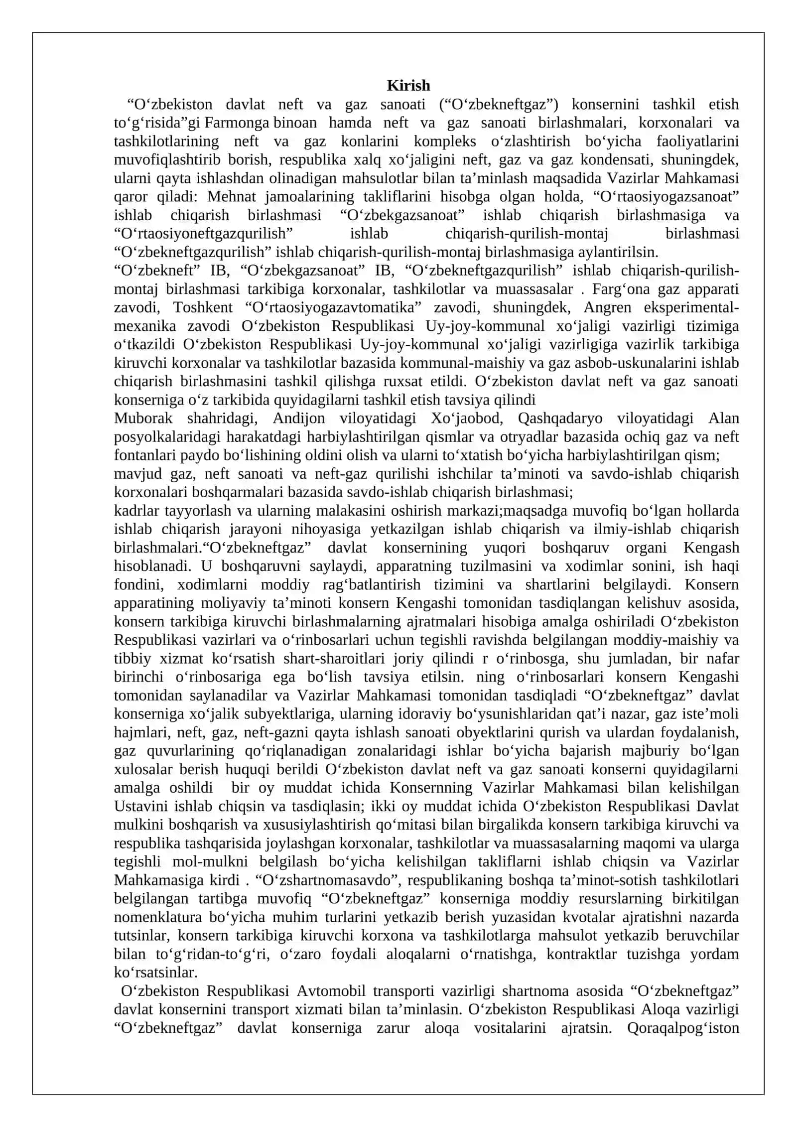 Neft va gaz sanoati korxonasi faoliyatini boshqarish asoslari 2