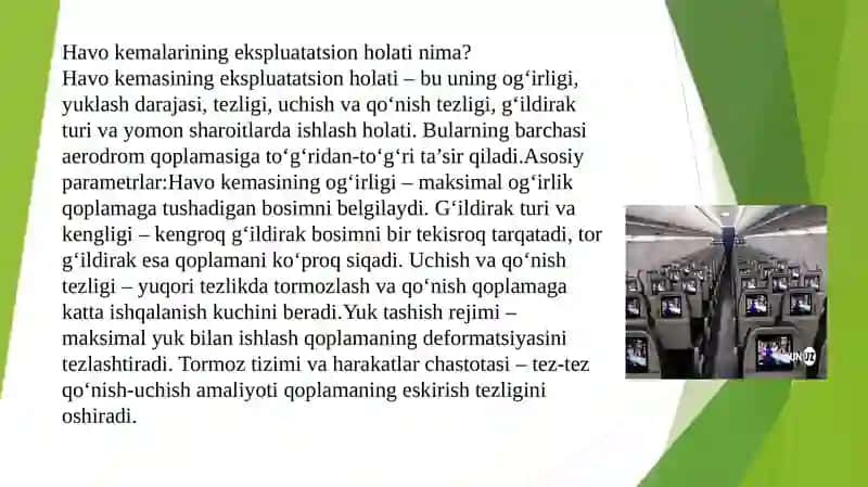 AERODROM QOPLAMALARIGA HAVO KEMALARINI EKSPLUATATSION HOLATINING TA’SIRI 2