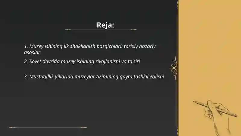 Muzey ishining shakllanish bosqichlari 2