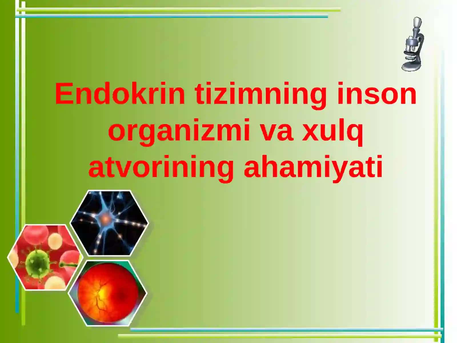 Endokrintizimninginsonorganizmivaxulqatvoriningahamiyati 2